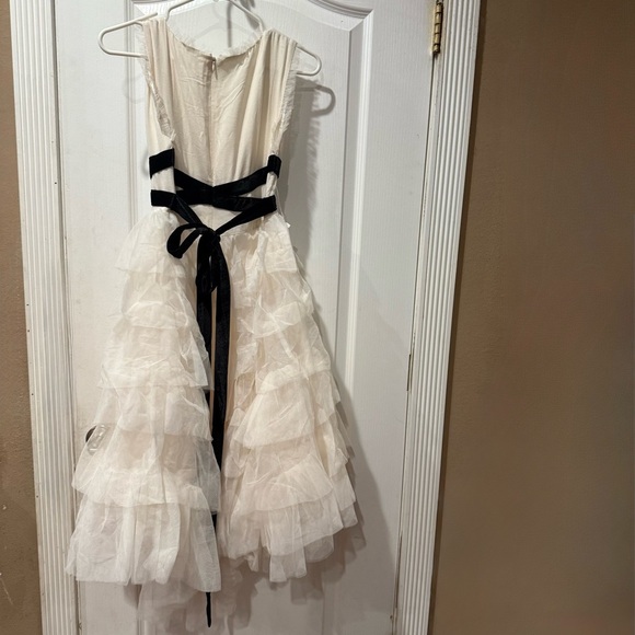 JOYFOLIE Geneva Petticoat Elegant Cream Ivory Ruffled Kids Dress Size 14 - Picture 4 of 8